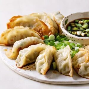 Gyozas blancas veganas