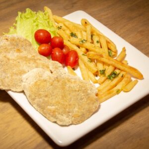 Milanesas de seitán clásicas con papas