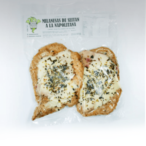 Milanesa a la napolitana vegana