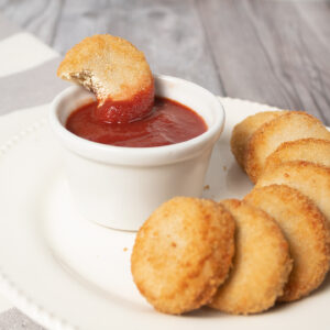Nuggets de tofu y salsa